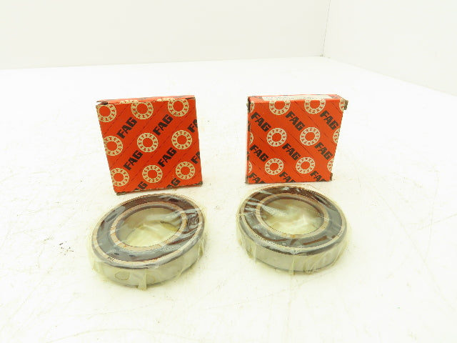FAG 6006RSR Deep Groove Ball Bearing 30mm ID 55mm OD 13mm W Lot of 2