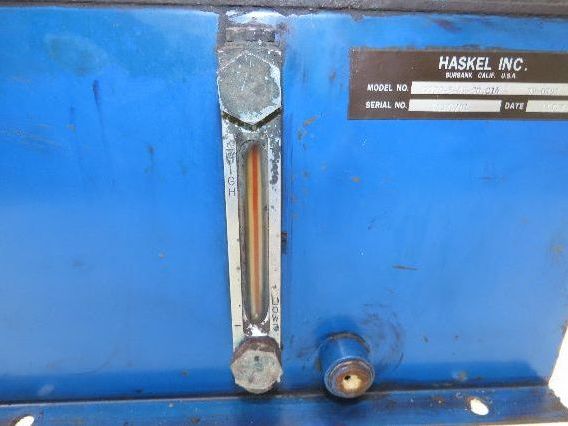 Haskel 4B-30 Pneumatic Air Powered Liquid/Oil Pump 5 Gal Hydraulic Power Unit