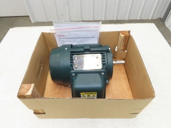Toshiba EQP Global AC Motor 1Hp 1765 RPM 230/460V 3PH 56 Frame 0014SDSR41H-P