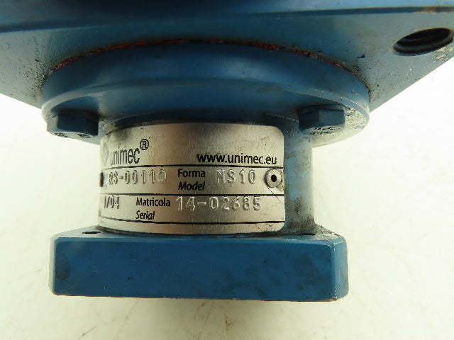 Unimec MS10 RS-00110 Bevel Drive Gearbox 4:1 Reducer IEC Metric Hollow Input