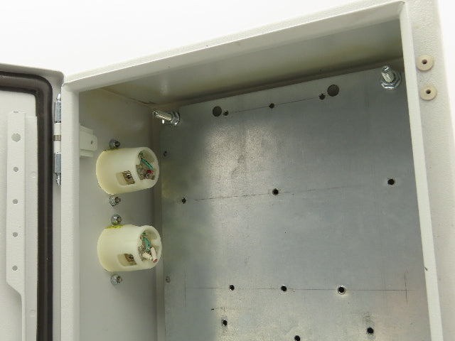 Rittal WM 8017529 Electrical Enclosure 16x12x6" Hubbell Connectors