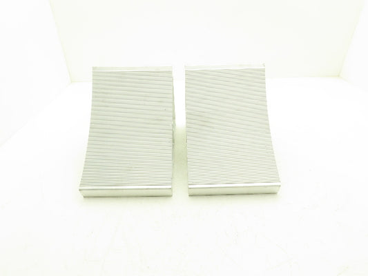 Dayton Grainger 5A347 Aluminum Grooved Wheel Tire Chock 7"W 11"L 8"H  Set of 2