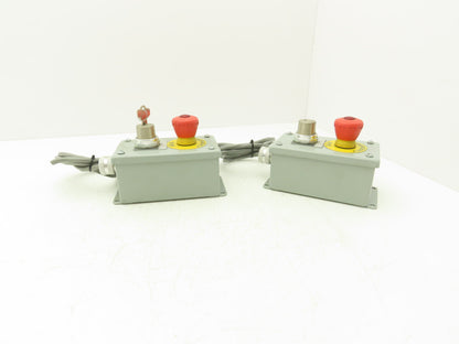 Hoffman E2PBG Electrical Enclosure Emergency Stop Key to Reset ONE KEY Lot of 2