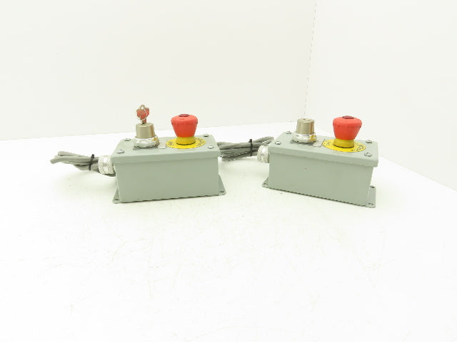 Hoffman E2PBG Electrical Enclosure Emergency Stop Key to Reset ONE KEY Lot of 2