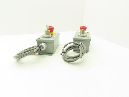 Hoffman E2PBG Electrical Enclosure Emergency Stop Key to Reset ONE KEY Lot of 2