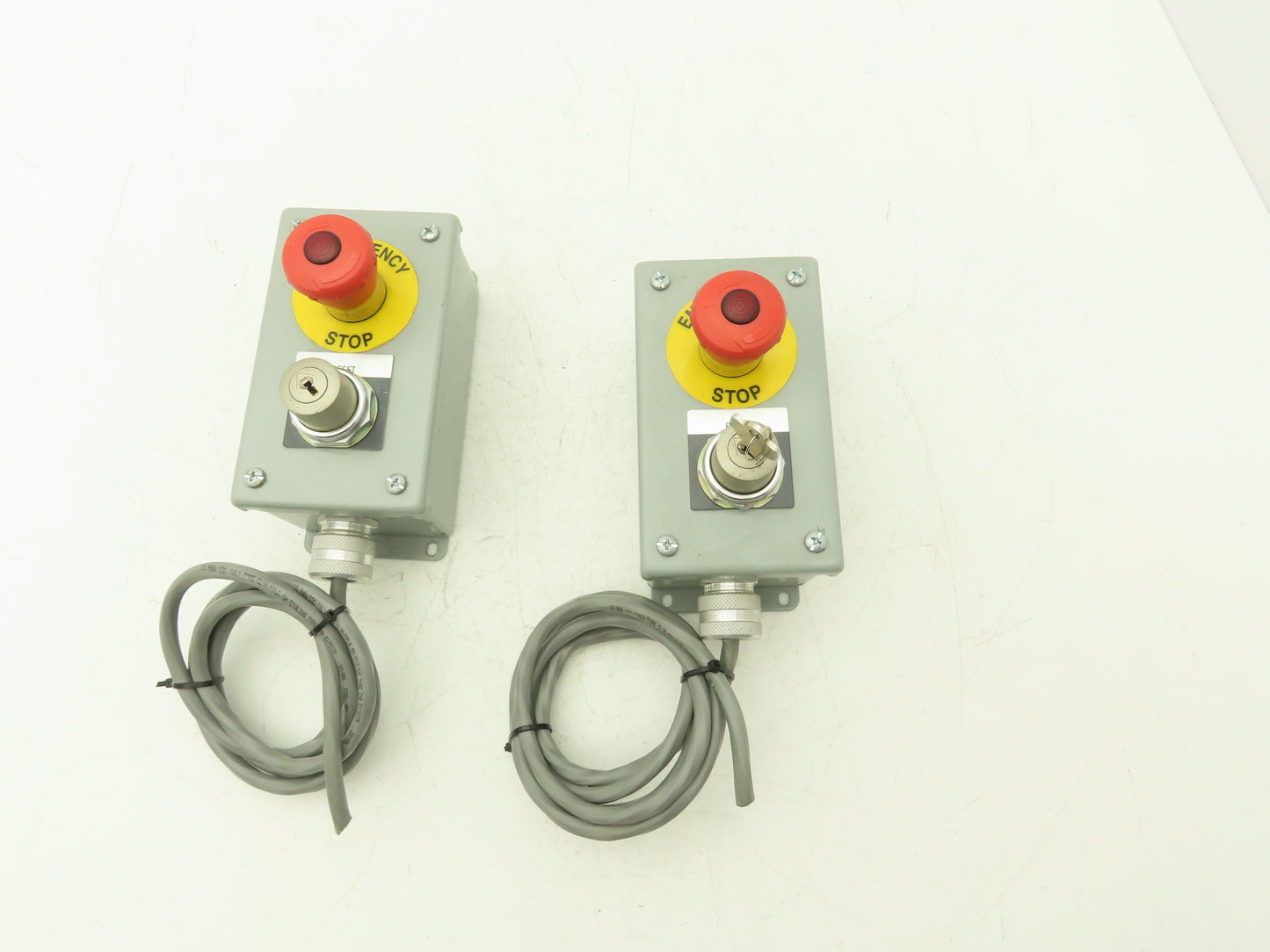 Hoffman E2PBG Electrical Enclosure Emergency Stop Key to Reset ONE KEY Lot of 2