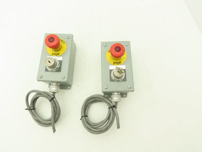 Hoffman E2PBG Electrical Enclosure Emergency Stop Key to Reset ONE KEY Lot of 2