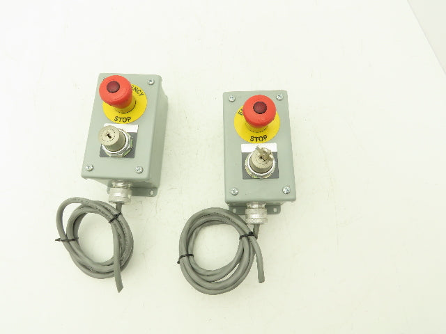 Hoffman E2PBG Electrical Enclosure Emergency Stop Key to Reset ONE KEY Lot of 2
