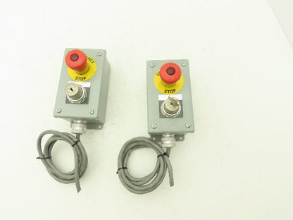 Hoffman E2PBG Electrical Enclosure Emergency Stop Key to Reset ONE KEY Lot of 2