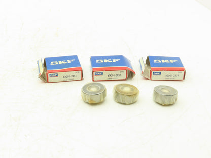 SKF 63001-2RS1 Cylindrical Roller Bearing 12mm ID 28mm OD 12mm W Lot of 3