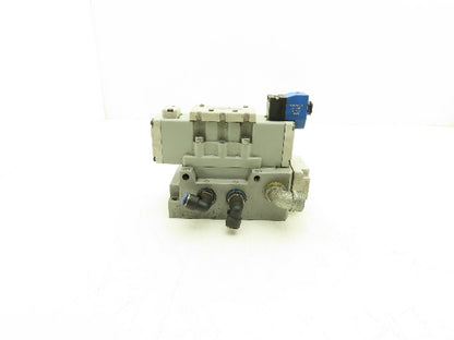 Parker H31VXBG0B9D Pneumatic Solenoid Valve 24VDC 4/2 with Manifold 3/4"npt