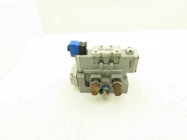 Parker H31VXBG0B9D Pneumatic Solenoid Valve 24VDC 4/2 with Manifold 3/4"npt