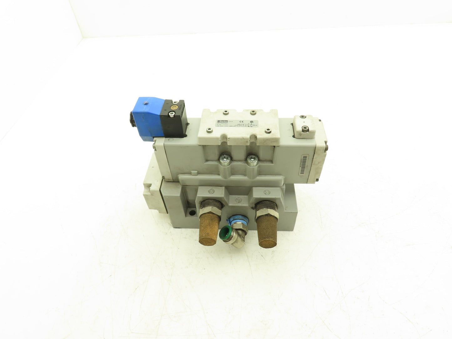 Parker H31VXBG0B9D Pneumatic Solenoid Valve 24VDC 4/2 with Manifold 3/4"npt