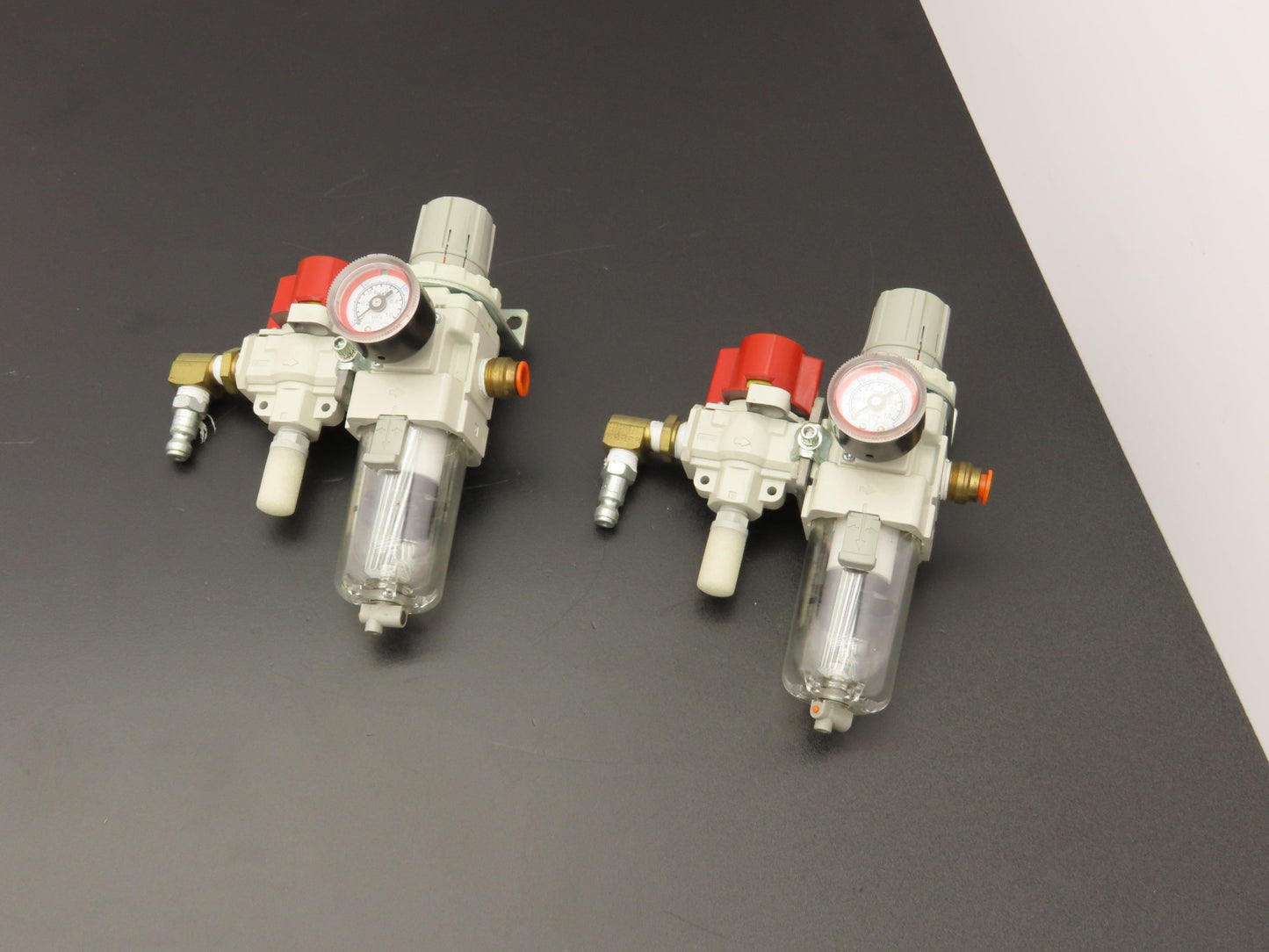 SMC VHS30-N03B-Z Regulator Filter Valve Gauge Muffler Assembly Lot of 2