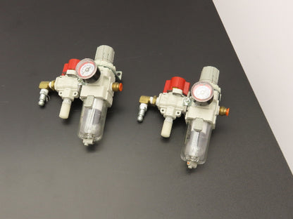 SMC VHS30-N03B-Z Regulator Filter Valve Gauge Muffler Assembly Lot of 2