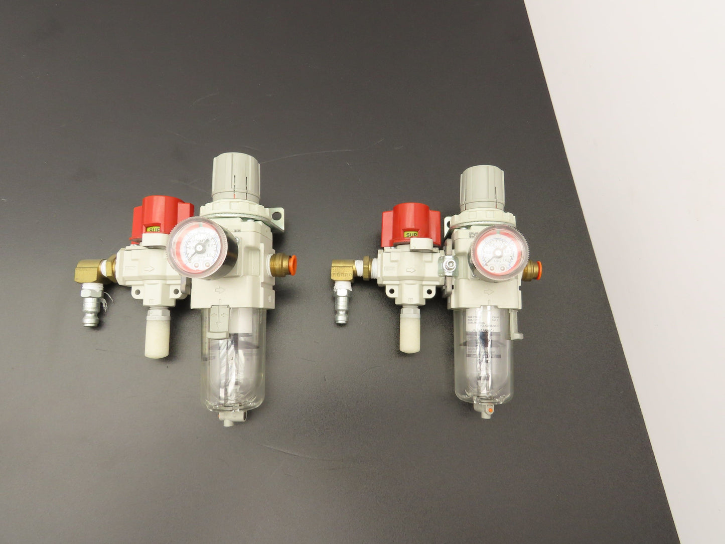 SMC VHS30-N03B-Z Regulator Filter Valve Gauge Muffler Assembly Lot of 2