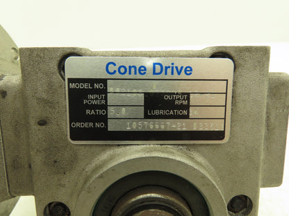 Cone Drive Worm Gearbox 5:1 Reducer 350rpm LH Output 56C-Face Series B