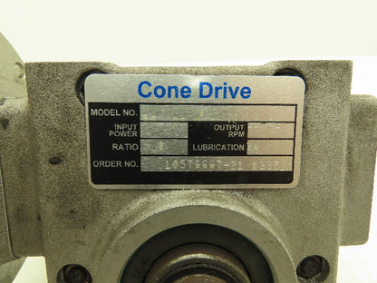 Cone Drive Worm Gearbox 5:1 Reducer 350rpm LH Output 56C-Face Series B