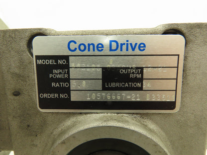 Cone Drive Worm Gearbox 5:1 Reducer 350rpm LH Output 56C-Face Series B