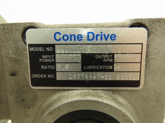 Cone Drive Worm Gearbox 5:1 Reducer 350rpm LH Output 56C-Face Series B