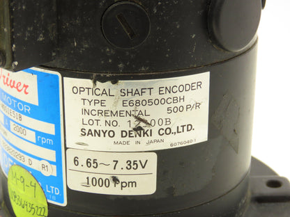 Sanyo Denki C-70T-4001E51B DC Servo Motor 2000rpm 0.18kW 85v 3A 71 Frame