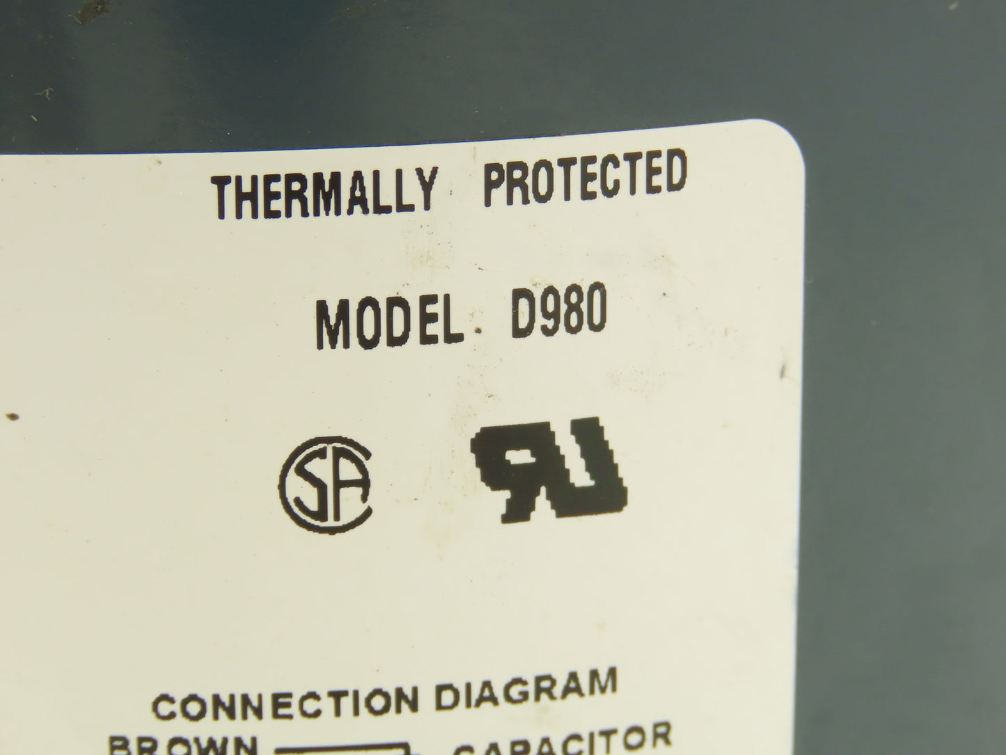 Fasco D980 AC Fan Motor