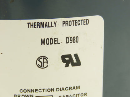 Fasco D980 AC Fan Motor