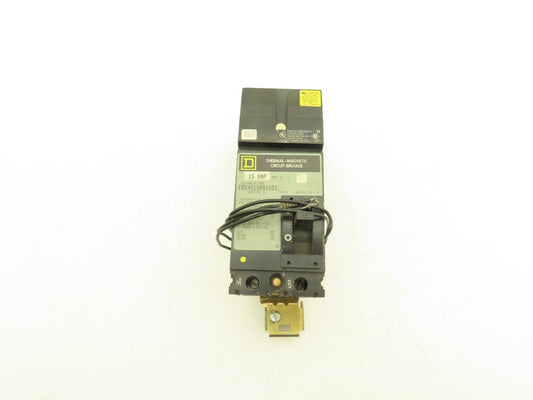 Square D FA24015AB I-Line Circuit Breaker 480VAC 15A 2 Pole Series 2 Shunt Trip