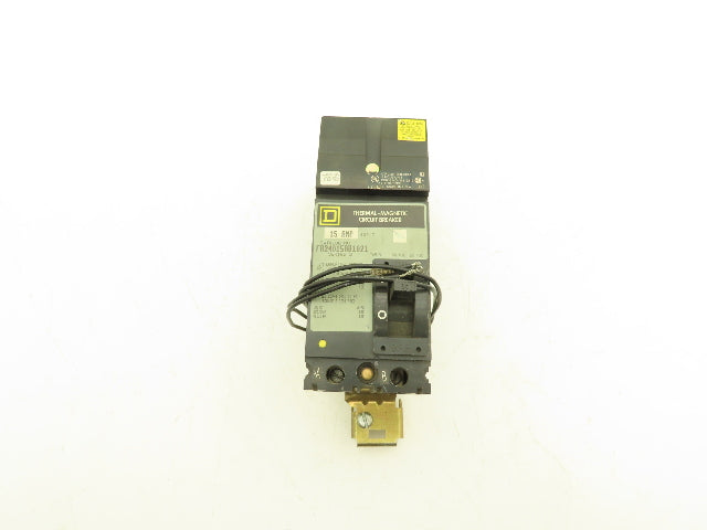 Square D FA24015AB I-Line Circuit Breaker 480VAC 15A 2 Pole Series 2 Shunt Trip