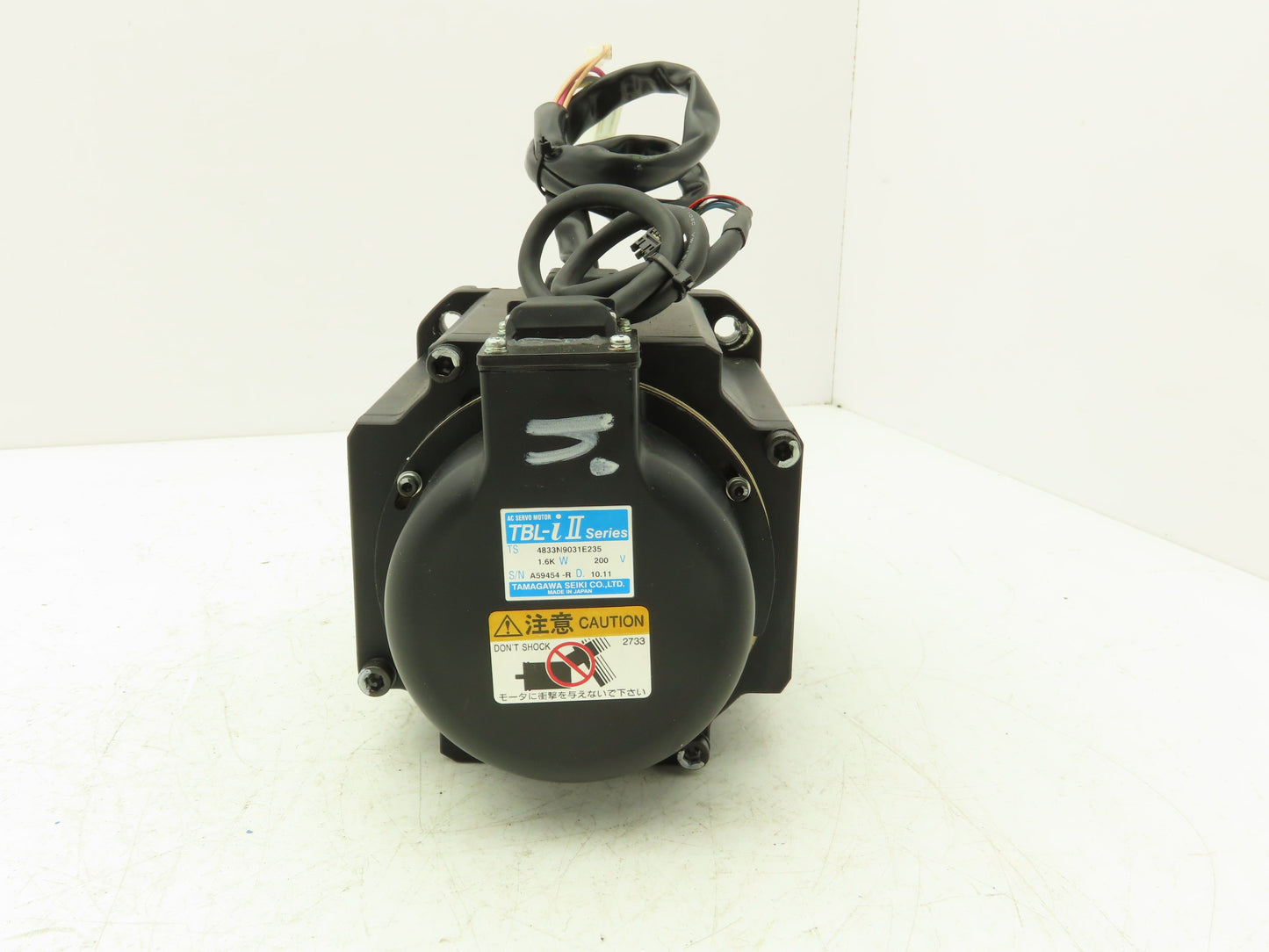 Tamagawa Seiki 4833N9031E235 AC Servo Motor 2Hp 1.6kW 200vAC