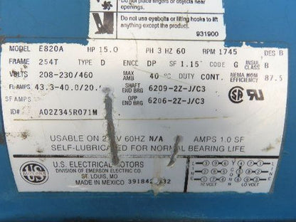 Peerless 4AE11 Split Case Centrifugal Pump 5x4" Flanged 15Hp 230/460V 3PH