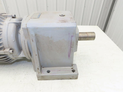 Stober C402N Inline Gear Motor 15.7 Reducer 91 RPM 4Kw 230/400V 3PH 112M w/Brake
