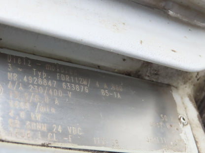 Stober C402N Inline Gear Motor 15.7 Reducer 91 RPM 4Kw 230/400V 3PH 112M w/Brake