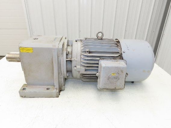 Stober C402N Inline Gear Motor 15.7 Reducer 91 RPM 4Kw 230/400V 3PH 112M w/Brake