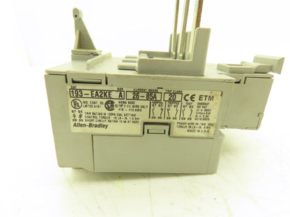 Allen Bradley 193-EA2KE Overload Relay Motor Starter 26-85A 3 Pole