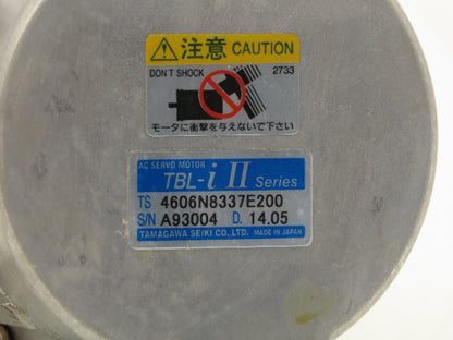 Tamagawa Seiki 4606N8337E200 TBL-i II AC Servo Motor Brake 100W 200vAC