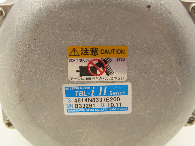Tamagawa Seiki 4614N8337E200 TBL-i II AC Servo Motor Brake 750W 200VAC