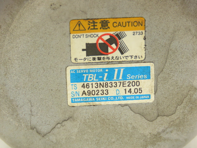 Tamagawa Seiki 4613N8337E200 TBL-i II AC Servo Motor Brake 600W 200vAC