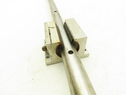 Thompson SPB160PN 2x Linear Pillow Block 1" ID Bearing Assembly 3' Rail