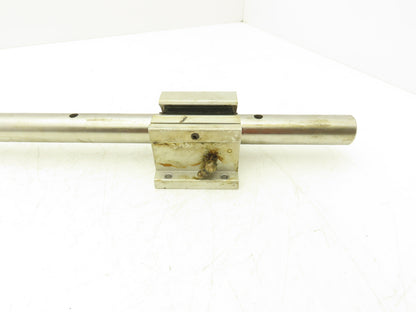Thompson SPB160PN 2x Linear Pillow Block 1" ID Bearing Assembly 3' Rail