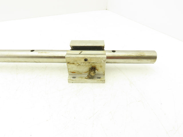 Thompson SPB160PN 2x Linear Pillow Block 1" ID Bearing Assembly 3' Rail