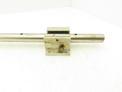 Thompson SPB160PN 2x Linear Pillow Block 1" ID Bearing Assembly 3' Rail