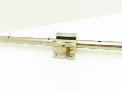 Thompson SPB160PN 2x Linear Pillow Block 1" ID Bearing Assembly 3' Rail