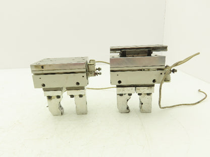 SMC MHF2-20D Pneumatic Air Gripper Cylinder 2-Finger Low Profile Lot of 2