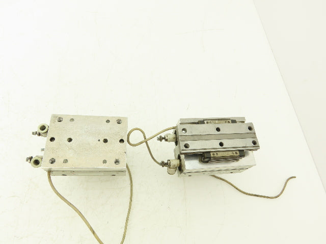 SMC MHF2-20D Pneumatic Air Gripper Cylinder 2-Finger Low Profile Lot of 2