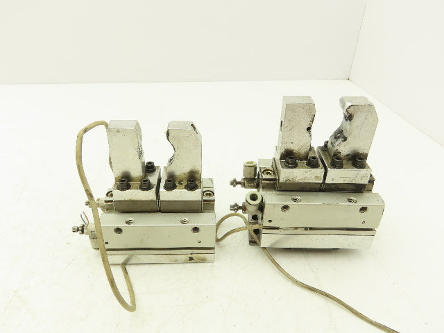 SMC MHF2-20D Pneumatic Air Gripper Cylinder 2-Finger Low Profile Lot of 2