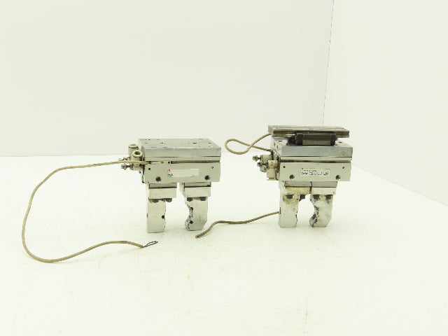 SMC MHF2-20D Pneumatic Air Gripper Cylinder 2-Finger Low Profile Lot of 2