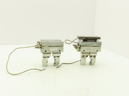 SMC MHF2-20D Pneumatic Air Gripper Cylinder 2-Finger Low Profile Lot of 2
