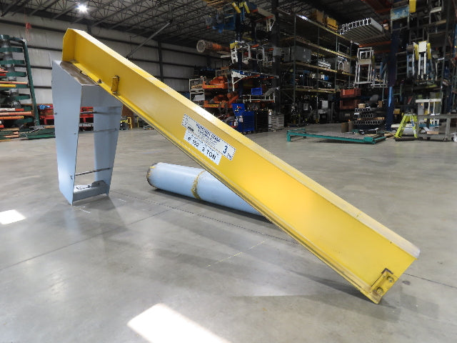3 Ton 6000 Lb Free Standing Work Station Jib Crane 12' Span 8' 8"H Post
