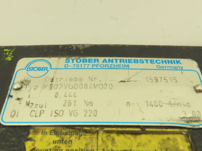 Stober K302VG0084MQ20 Servo Gearbox 8.4:1 Precision Gearhead Reducer RH Output